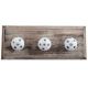 White Turquoise Dot Wooden Hooks